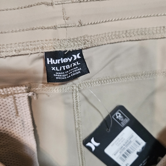 NWT Hurley Bootcamp Block Logo Active Jogger Pants Mens  XL Beige - Picture 5 of 10